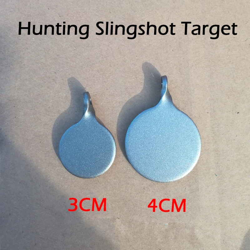 6 × Hunting Stainless Steel Target Bullseye Shooting Target Useful for Slingshot 