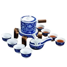 Весь набор чайных чашек кунг-фу комплект Ситечка ленивый чай каменная мельница полный полуавтоматический чай заварка 1 Набор