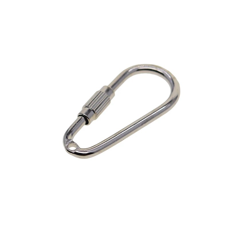 3 x 3/" D Carabiner Clip Snap Spring Clasp Hook Keyring Camping Carabina