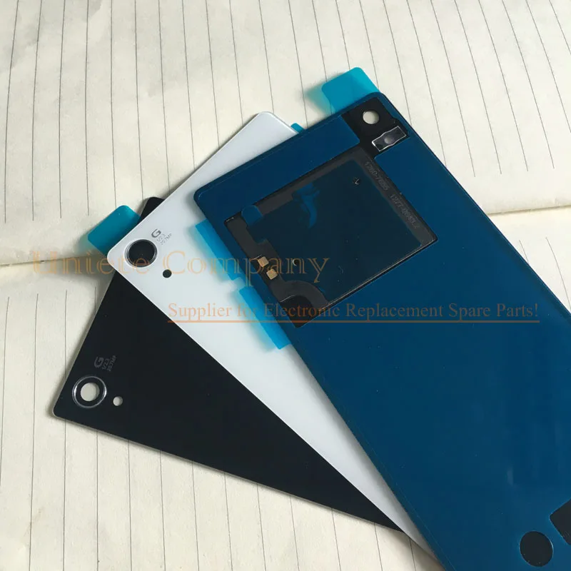 Для SONY Xperia Z2 Задняя стеклянная крышка L50W D6543 D6503 задняя для аккумулятора корпус