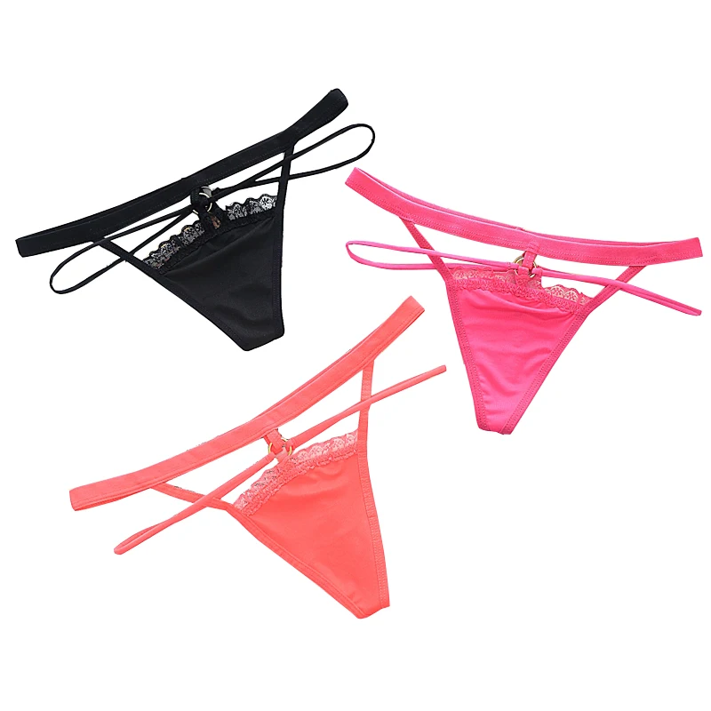 Sexy Women G String Thongs Ladies Underwear Bandage Thongs Lace Panties Lovely G Strings