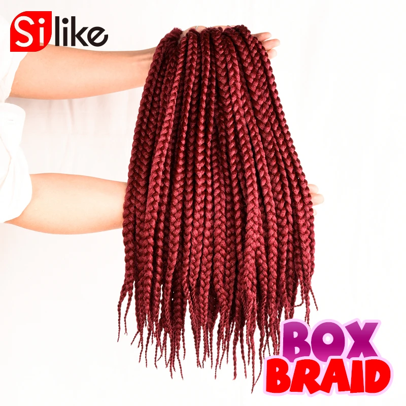 18 Bug Crochet Box Braid Medium Synthetic Crochet Braids Hair ...