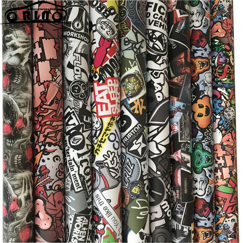 Sticker Bomb Camouflage Vinyl Film-1