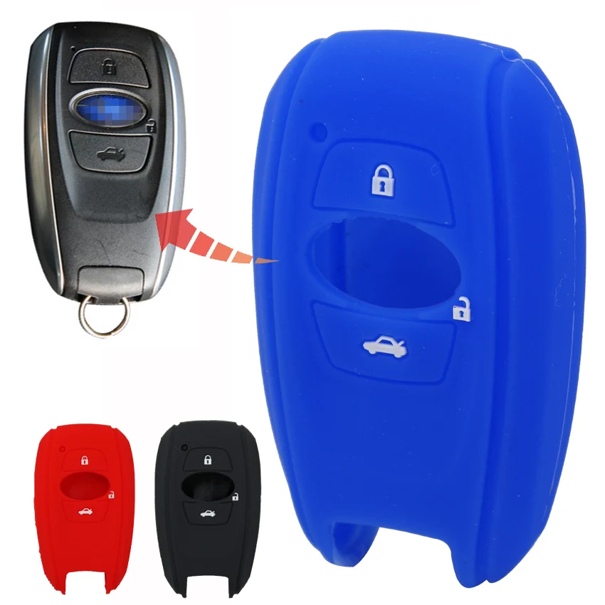 

1pcs Silicone Car Key Cover Case Skin Protector For Subaru Legacy Impreza Forester Outback XV XT Trezia BRZ WRX Levorg