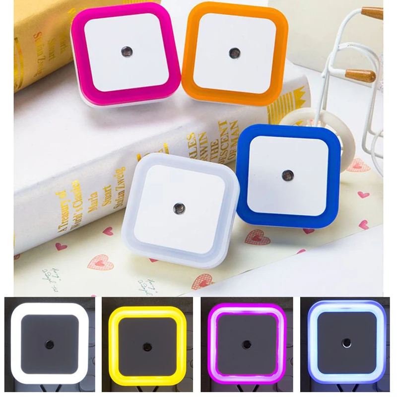 

Intelligen 1Pcs Smart Sensor LED Night Light Indoor Induction Sensor Control LED Light EU / US Plug Automatically Off Best Gifts