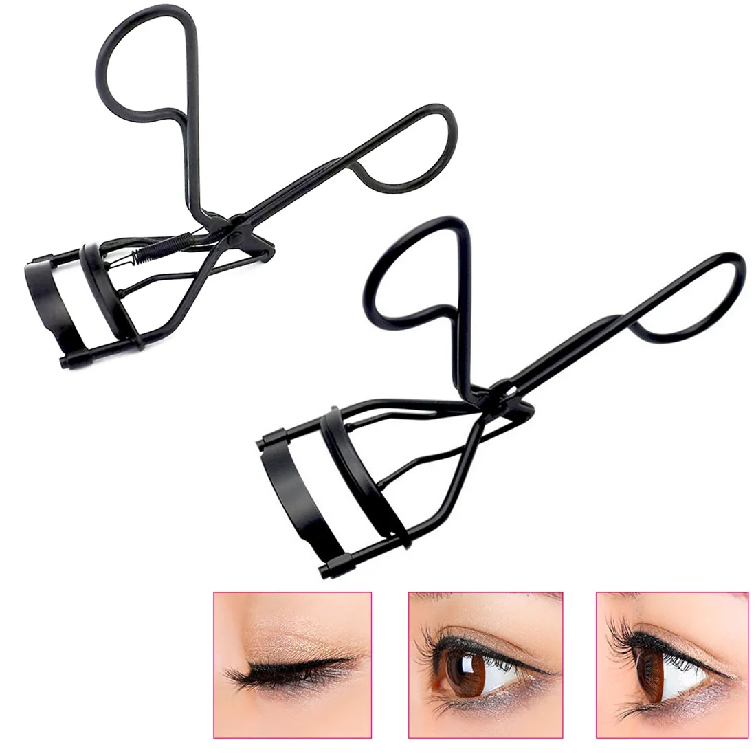 Black Elegant Black 3D Wide angle False Eyelashes Curlers Smoothy