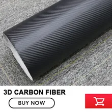 Factory price black 3D Carbon Fiber Film Vinyl Sticker Car Body/Interior with air channel 1.52m*30m
