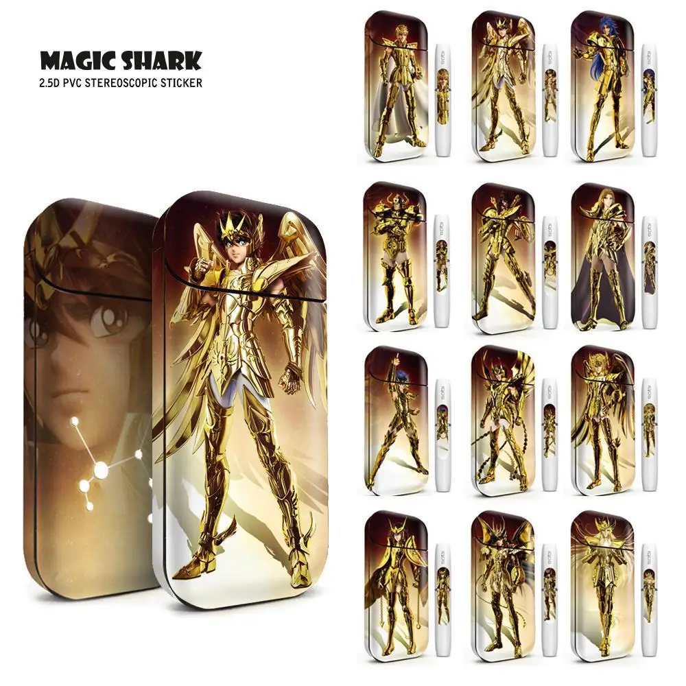 

Magic Shark 2019 New Bumpy Saint Seiya Sticker for IQOS 2.4+ Skin Sticker Electronic Cigarette Cover Case for IQOS 2.4 Plus