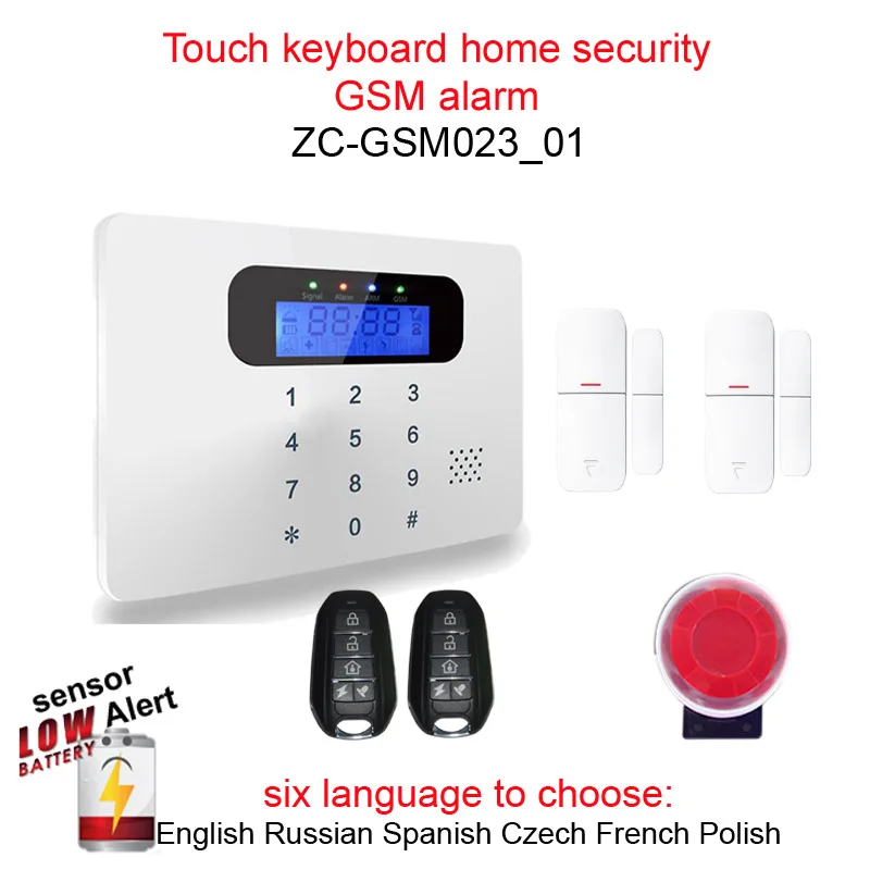 imágenes para Envío libre teclado Táctil sistema de alarma de ladrón de la seguridad casera pantalla LCD gsm alarma con 6 idiomas para elegir imágenes para Envío libre teclado Táctil sistema de alarma de ladrón de la seguridad casera pantalla LCD gsm alarma con 6 idiomas para elegir