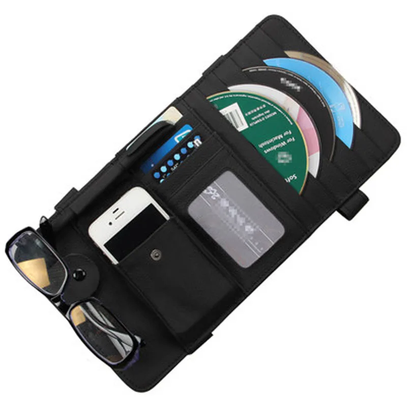 

Good Leather multi functional car sun visor CD folder storage bag car CD bag CD package car CD folder sun visor sets
