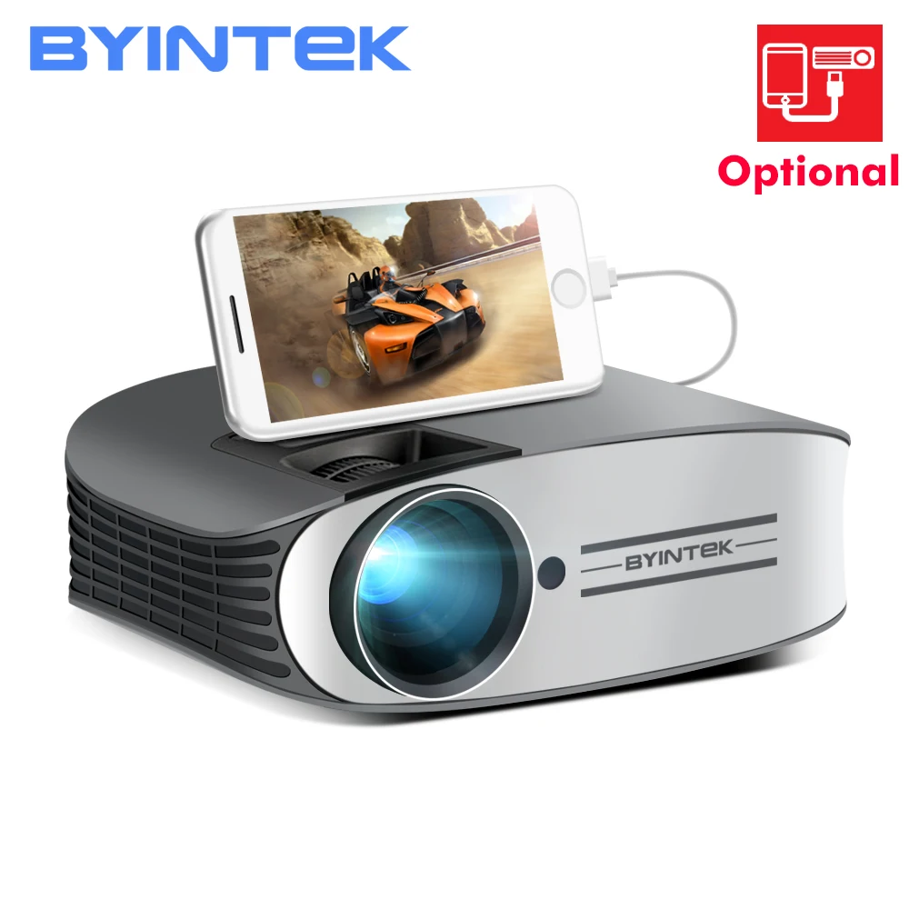 BYINTEK العلامة التجارية القمر M7 200 بوصة المسرح المنزلي HD فيديو جهاز عرض (بروجكتور) ليد ل فون الذكية شاحن هاتف محمول يعمل بنظام تشغيل أندرويد كامل... BYINTEK العلامة التجارية القمر M7 200 بوصة المسرح المنزلي HD فيديو جهاز عرض (بروجكتور) ليد ل فون الذكية شاحن هاتف محمول يعمل بنظام تشغيل أندرويد كامل...