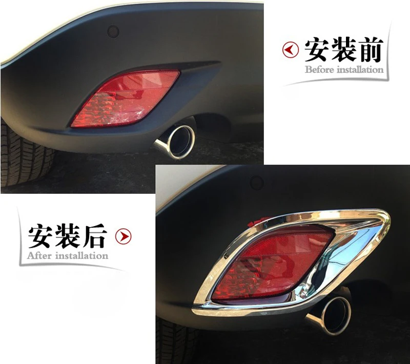 

Abaiwai Abs Chrome Tail Rear Fog Light Lamp Cover Trim Frame For Mazda CX-5 CX5 2013 2014 2015 2016 Car Styling Accessories 2pcs