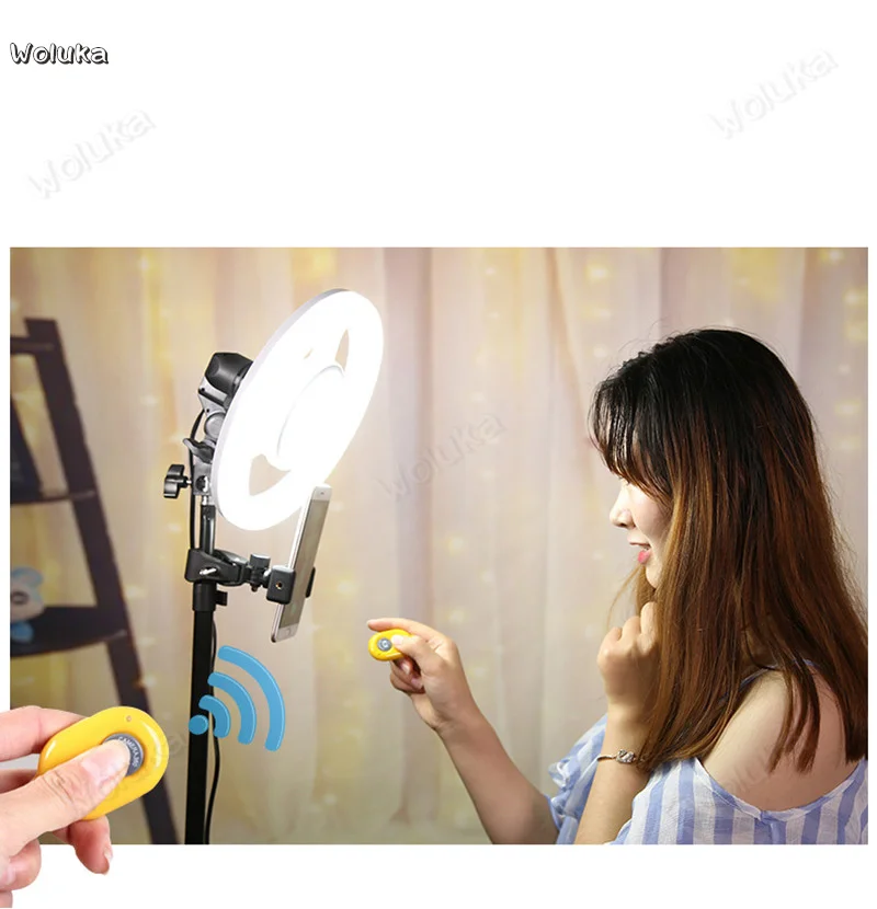 Светодиодный кольцевой светильник для селфи в фотостудии с Buletooth для живого потока, лампа для камеры для макияжа, лампа для съемок CD50 T07 H