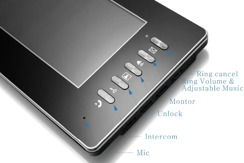 SmartYIBA проводной 7-дюймовый ЖК-дисплей монитор Запись видео домофон дверной звонок безопасности запись доступа Системы комплект для 6