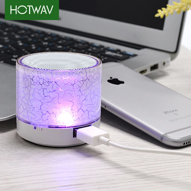 Мини Колонка Bluetooth беспроводная акустическая система Пластиковый Свет TF FM свет