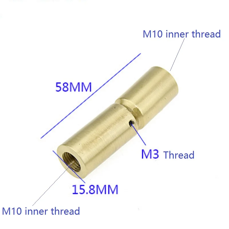 2 шт./лот M10 универсальная рулевая головка болты 10 мм Женская/Мужская Резьбовая трубка для люстры коридор/крыльцо/бар лампа