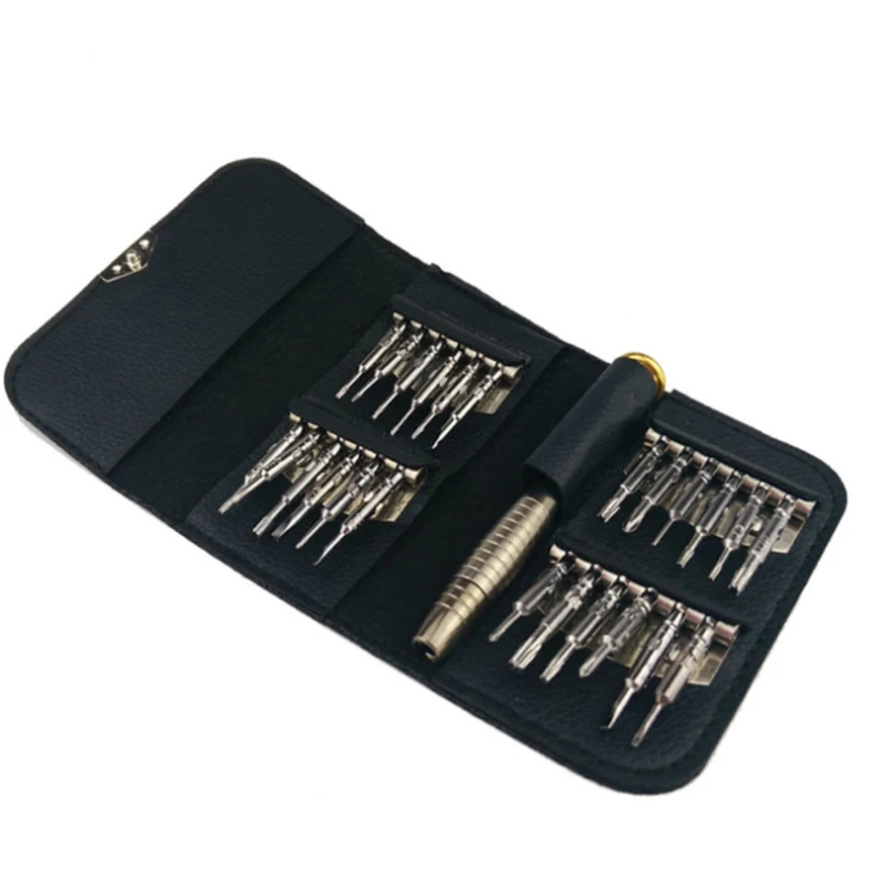 

25-in-1 multifunctional screwdriver combination set Precision Screwdriver Set Wallet Pocket Repair mobile phone notebook Tools