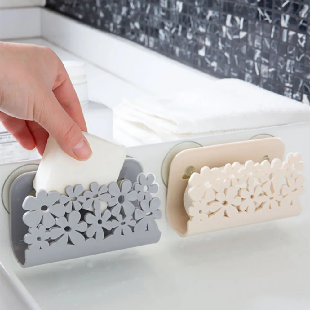 

Dish Cloths Rack Suction Sponge Holder Clip Rag Storage Rack Container Nail Casket Holder Desktop Sundry container Kitchen tool