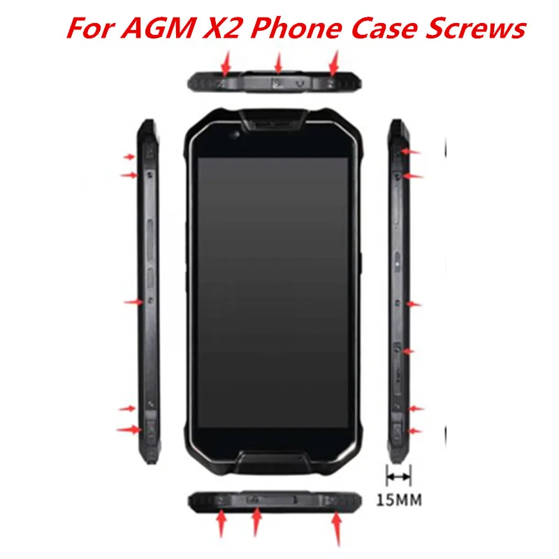 Оригинальные 17 шт. винты для AGM X2 чехол для телефона винты для AGM X2 ремонт телефона+ Инструменты