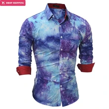 Dropshippingбрендовая модная мужская рубашка с длинными рукавами, топы высокого качества с 3D рисунком, мужские рубашки, облегающие мужские рубашки