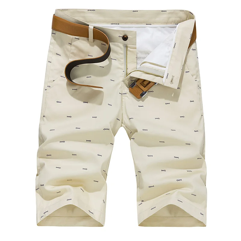 

Summer Men's Casual Cotton Shorts Men Solid Slim Fit Knee Length Zip Shorts Male Breathable Shorts Bermuda Masculina Plus Size