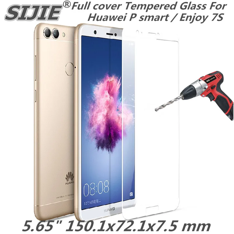 Полное покрытие закаленное стекло для Huawei P smart cover Enjoy 7S экран защитный чехол
