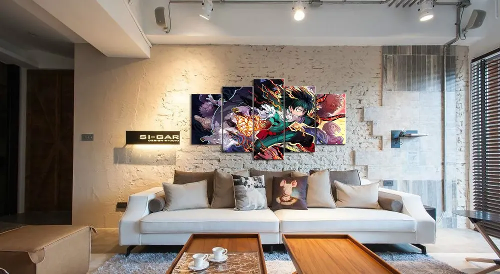 5 Panel My Hero Academia Animation Canvas Printed Painting For Living Room Wall Art Home Decor HD Picture Artwork Modern Poster