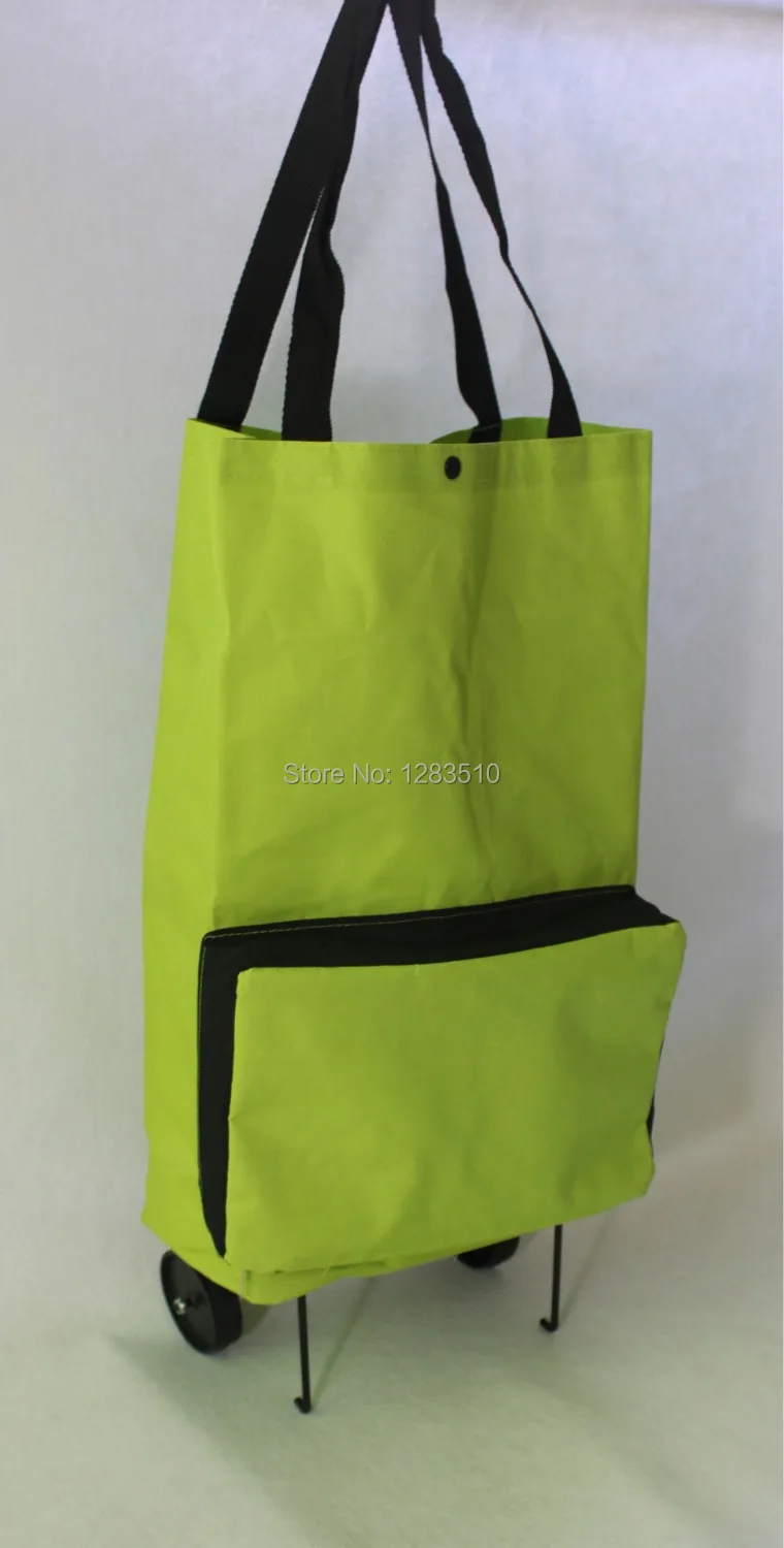 Free shipping Hot Sale portable shopping cart,foldable shopping trolley tote bag with wheel