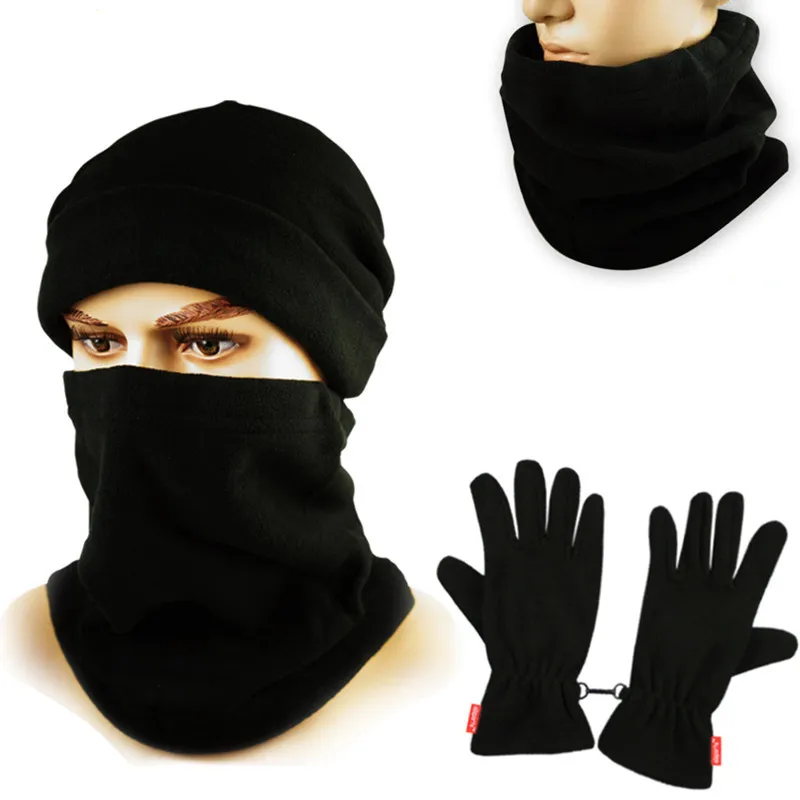 

Hiking cap Football soccer training outdoor sports warm multifunctional neck collar Circle hat riding soccer scarf Fleece gloves