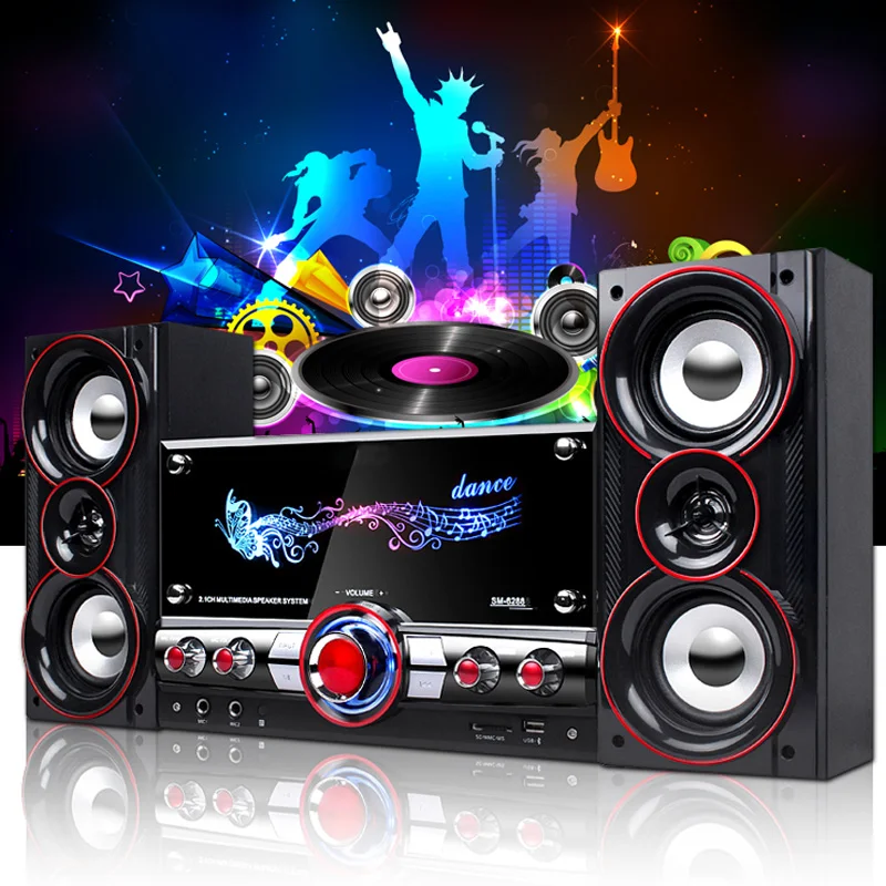 KINCO 3D Surround Sound Music Center System Home Party Wireless HIFI System Karaoke Bluetooth Devices for Relaxing Yourself