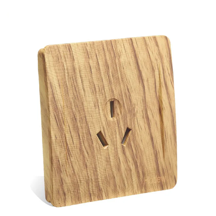 

Wood color Retro 3 Holes Air conditioning socket Wall Socket 86 style 16 A 110 V- 250 V