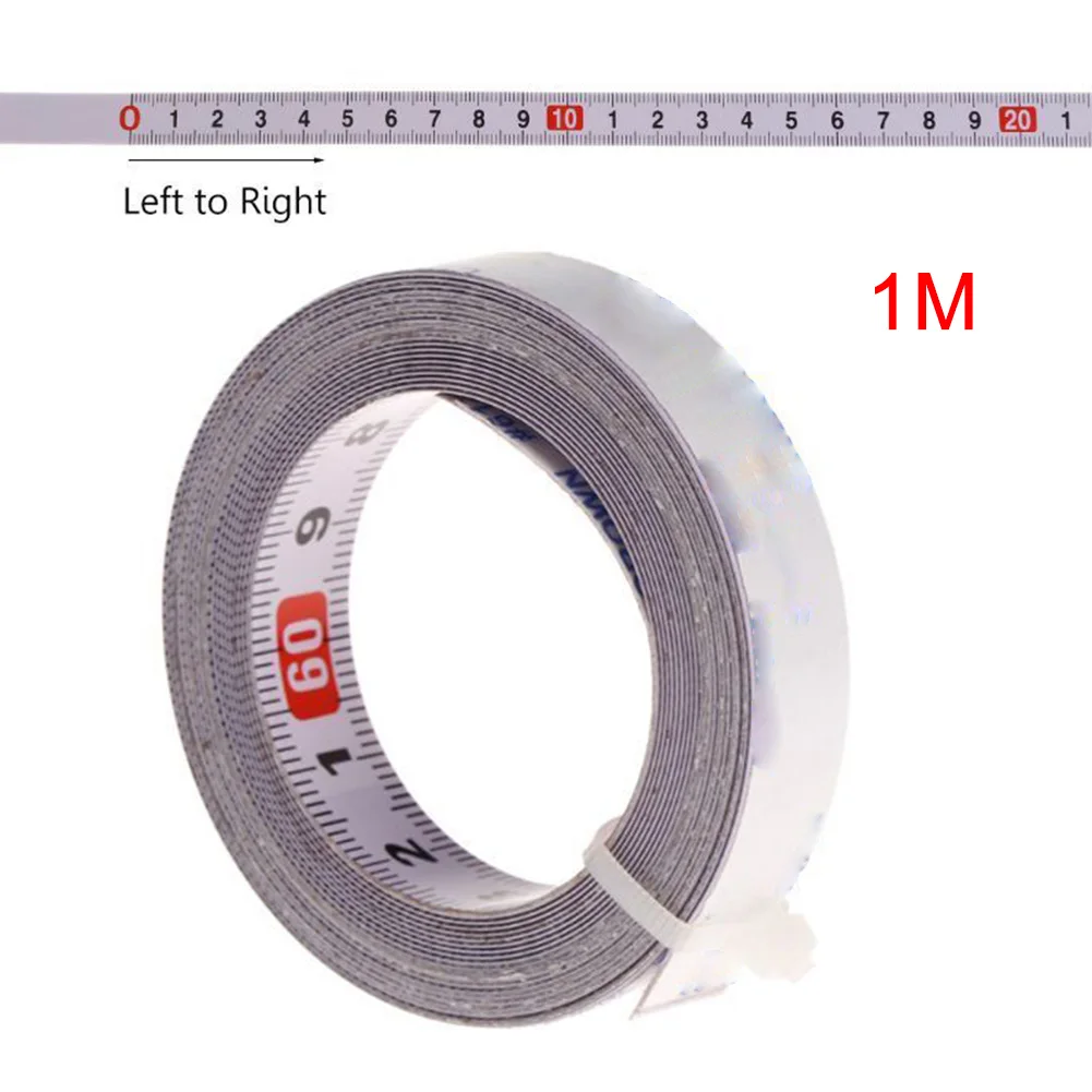 

Miter Tool Self Adhesive Router T-Track Scale Ruler Woodworking Metric Track Tape Measure