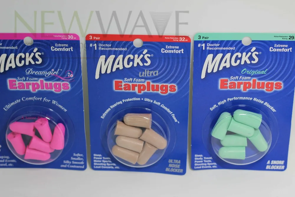 Mack's 3 pairs foam earplugs ultra Champagne color noise reduction ultra noise blocker 32db Mack's 3 pairs foam earplugs ultra Champagne color noise reduction ultra noise blocker 32db