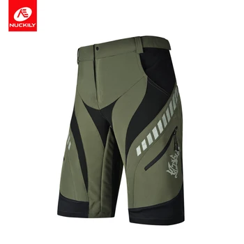 

NUCKILY Men Shorts Bike Road Mtb Mountain Riding Bicycle Shorts Pant Breathable Reflective Outdoor Sports Cycling Leisure Shorts