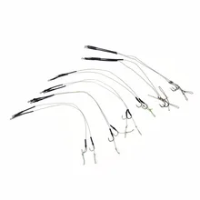 8 шт./4 Pcak 7#8#9#10#11,#12,# Карп Рыболовный крючок ссылку готовые волосы комбинированные Рог крюк готов с перекрестной шнуровкой