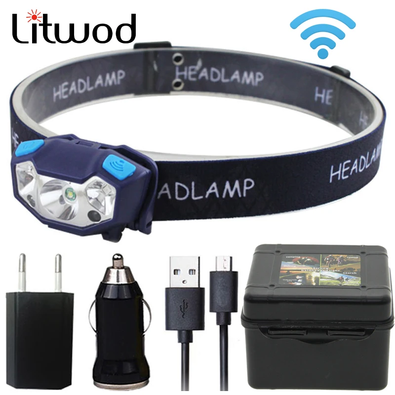Светодиодный фонасветильник Z20T19 Litwod лм USB фонарь|Налобные LED-фонари| |