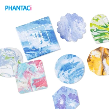 

45 pcs/set Cute Marble Watercolor Adhesive Paper Sticker DIY Decoration Album Diary Scrapbooking Label Sticker Stationery School