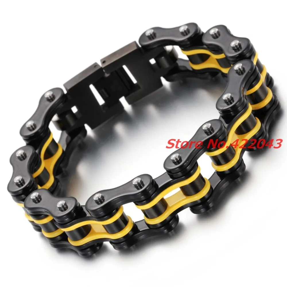 yellow bike chain