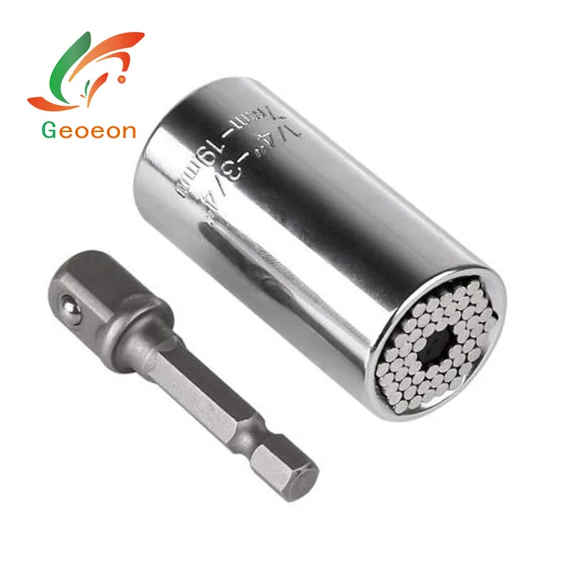 

Geoeon Universal Torque Wrench Head Set Socket Sleeve 7-19mm Power Drill Ratchet Bushing Spanner Key Magic Multi Hand Tools D3