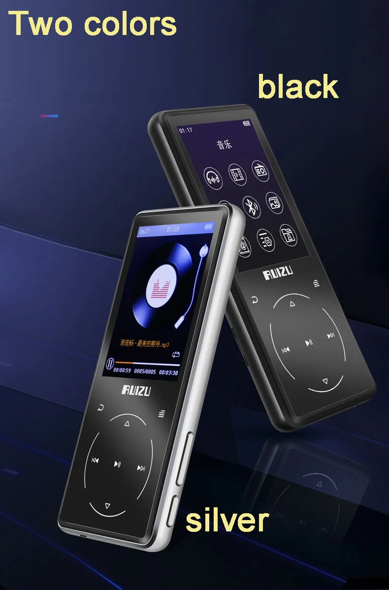 Оригинальный металлический MP3 плеер Ruizu D16 8G с Bluetooth встроенный динамик FM радио