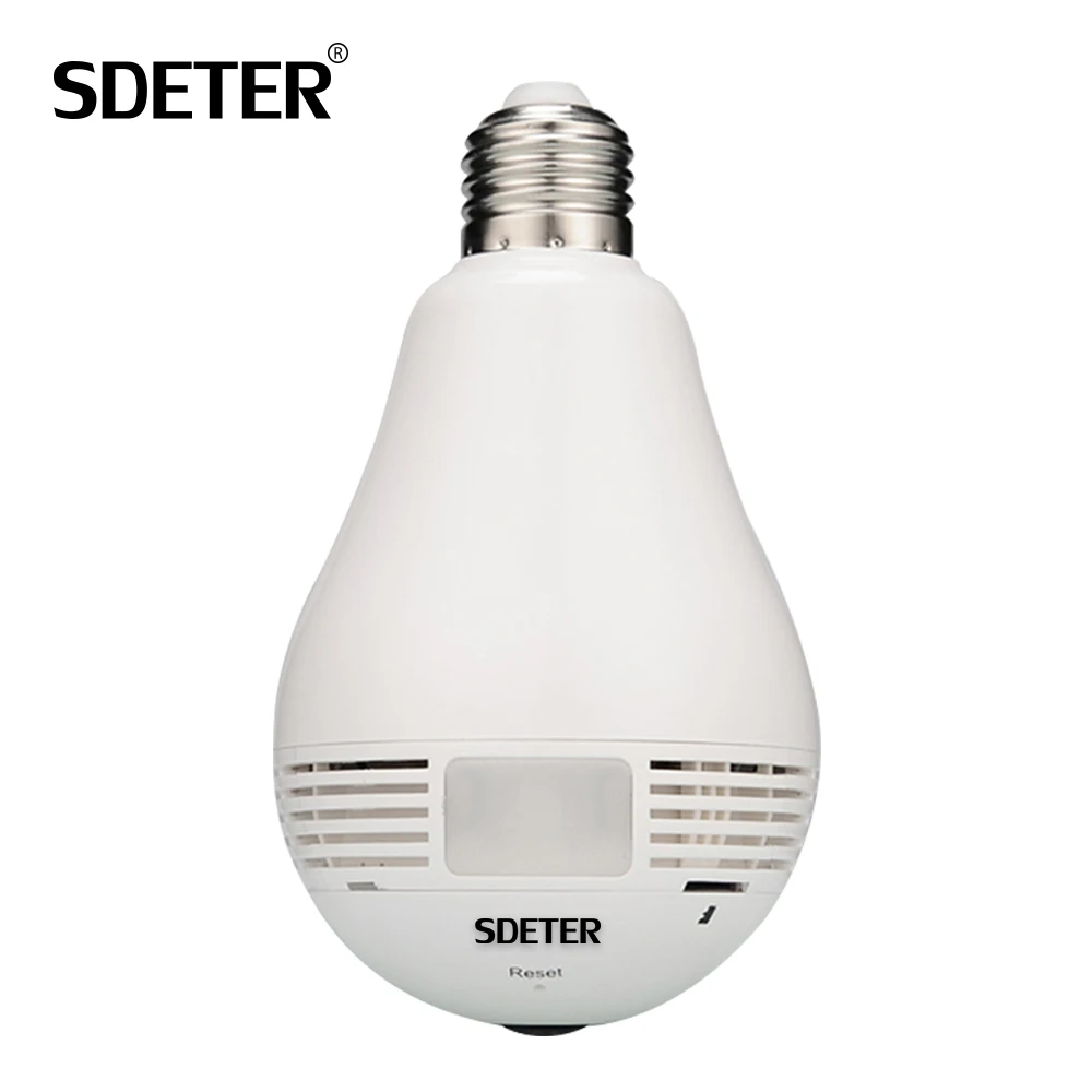 Bulb Light IP Camera 360 Degree Video Surveillance CCTV Camera Wireless