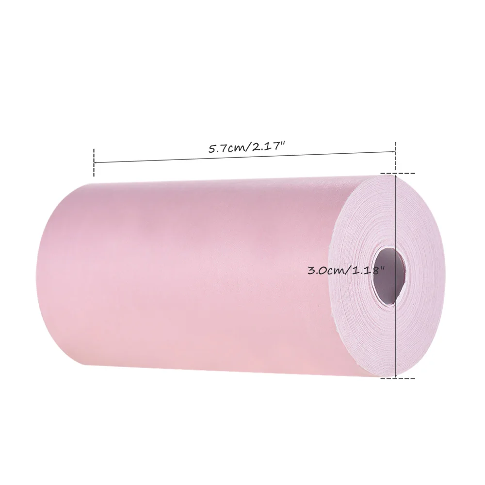 Рулон термобумаги 57*30 мм(2,17*1,18 дюйма) для чеков фотобумага прозрачная печать для PeriPage A6 для бумаги ANG P1/P2 Mini 1 рулон