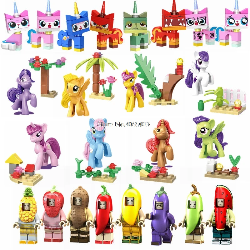 

Legoing Friends Princess Unikitty Cartoon My Little Horse Movies Building Blocks Kids Toy Compatible for Legoings Friend Figures