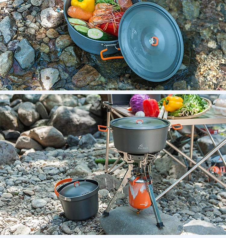 Fuego Arce FMC-C2 4.4L olla caliente al aire libre Camping Picnic ultraligero utensilios grandes