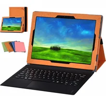 New Leather Flip Case Cover For Lenovo Miix5 Pro / Miix 720 12 inch Tablet Magnet Stand Cover + screen protector