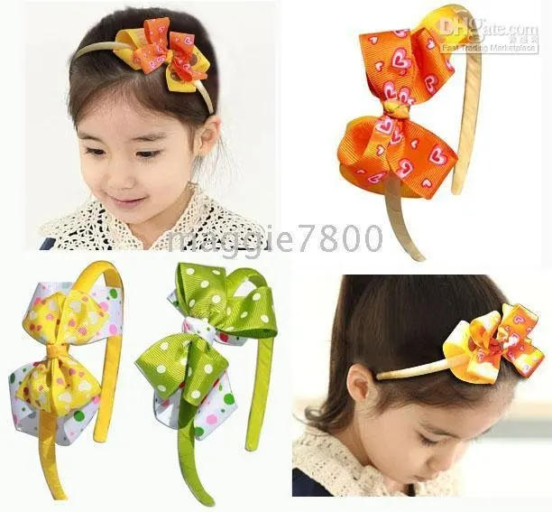 per lot A4 Sweet Girls' Hair Accessories Baby hair bows Baby Headbands