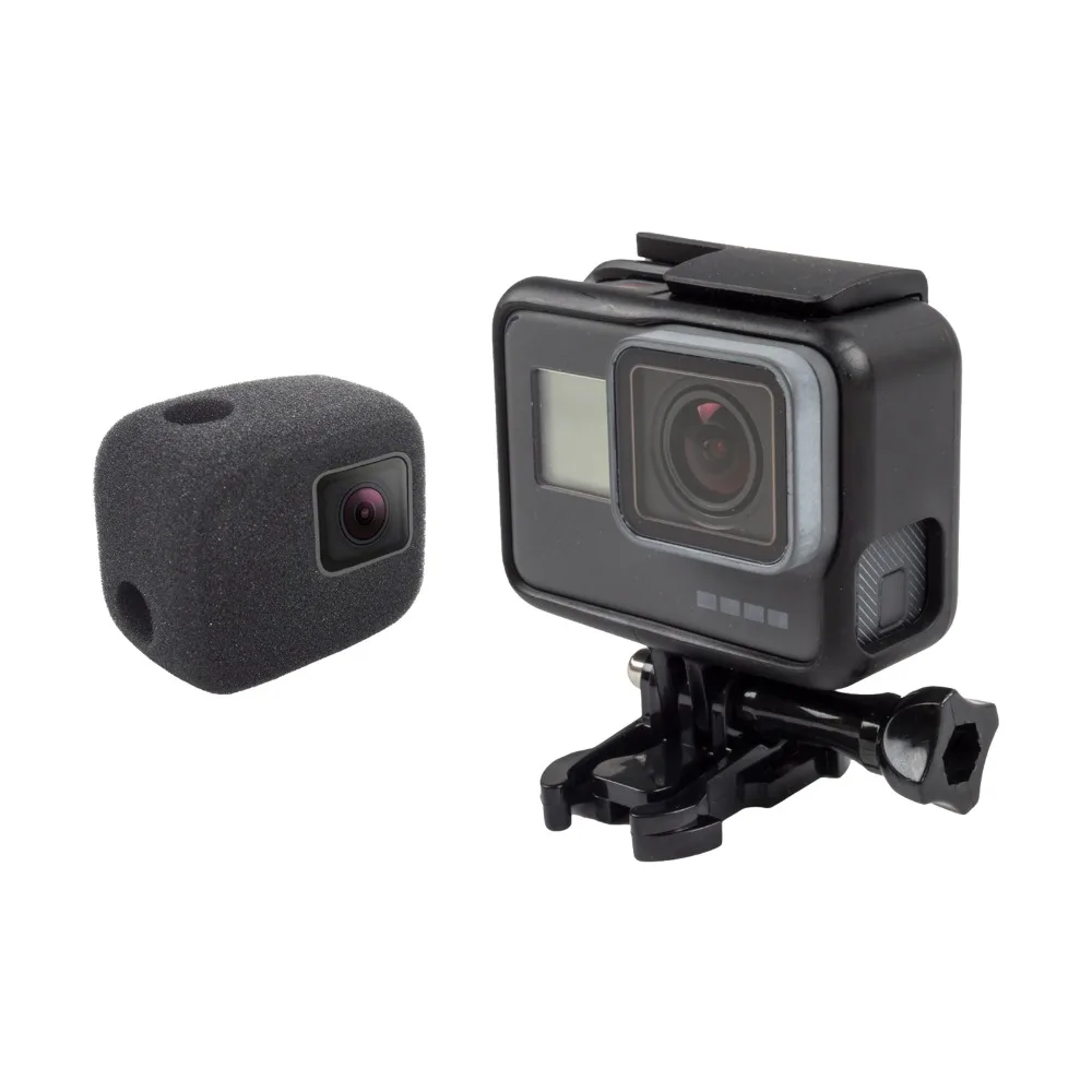 

XBERSTAR Wind Noise Reduction Sponge Foam Cover for Gopro Hero 5 6 Session Windproof Case Accessories Black