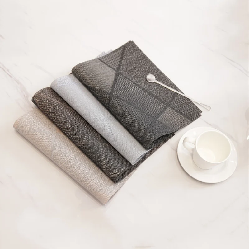 

Anti-Slip Heat Insulation Placemats Washable Coffee Mats Heat Resistant Kitchen Tablemats For Dining Table