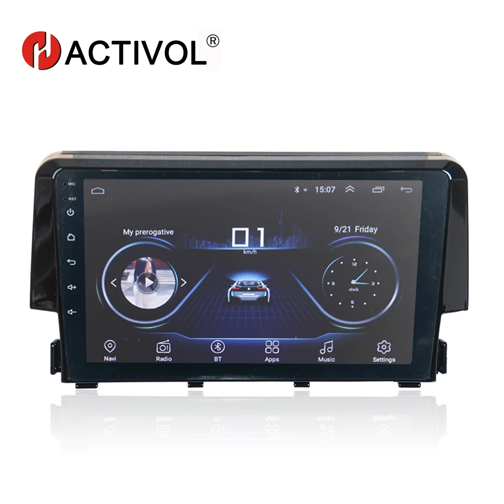 

HACTIVOL 9" Quadcore Car radio for Honda Civic 2016 android 8.1 car DVD player with 1G RAM 16G ROM