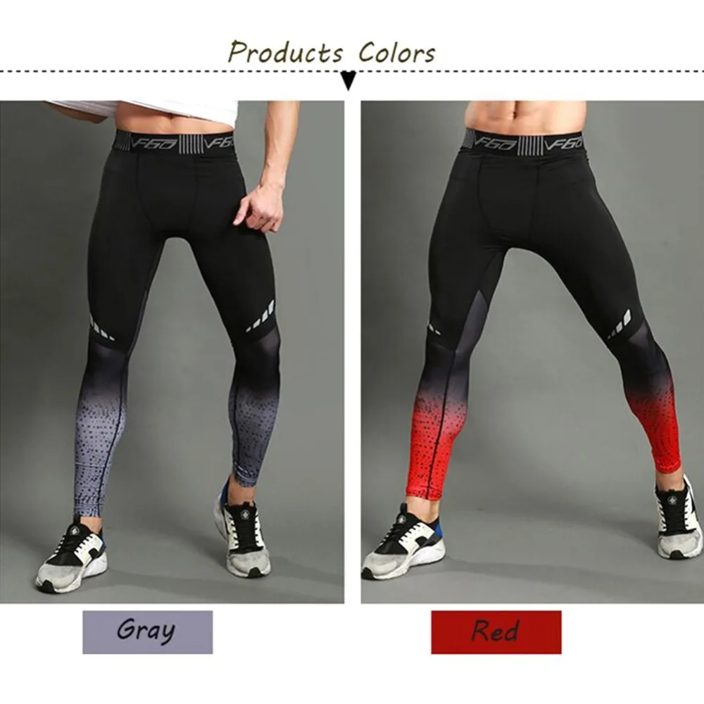 Мужские спортивные брюки повседневные брюки стрейч быстросохнущие для похудения фитнес спортивные колготки